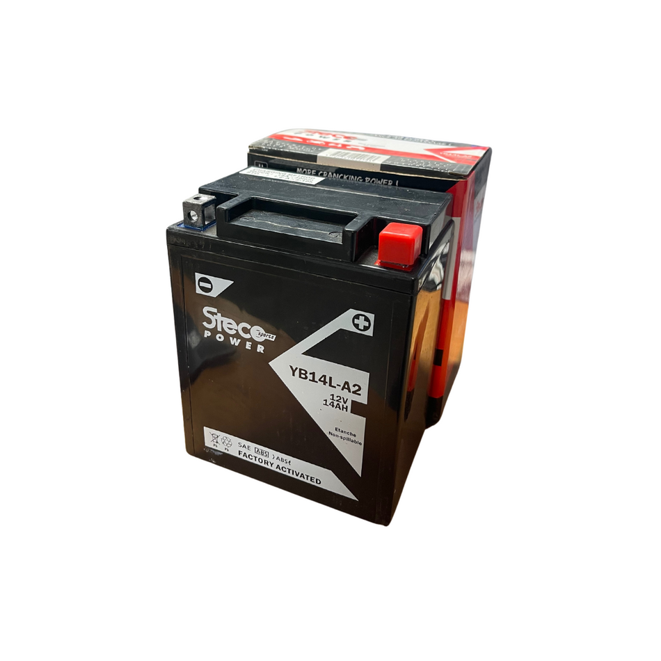 BATTERIE MOTO - STECO - YB14LA2 - 12V - 14AH