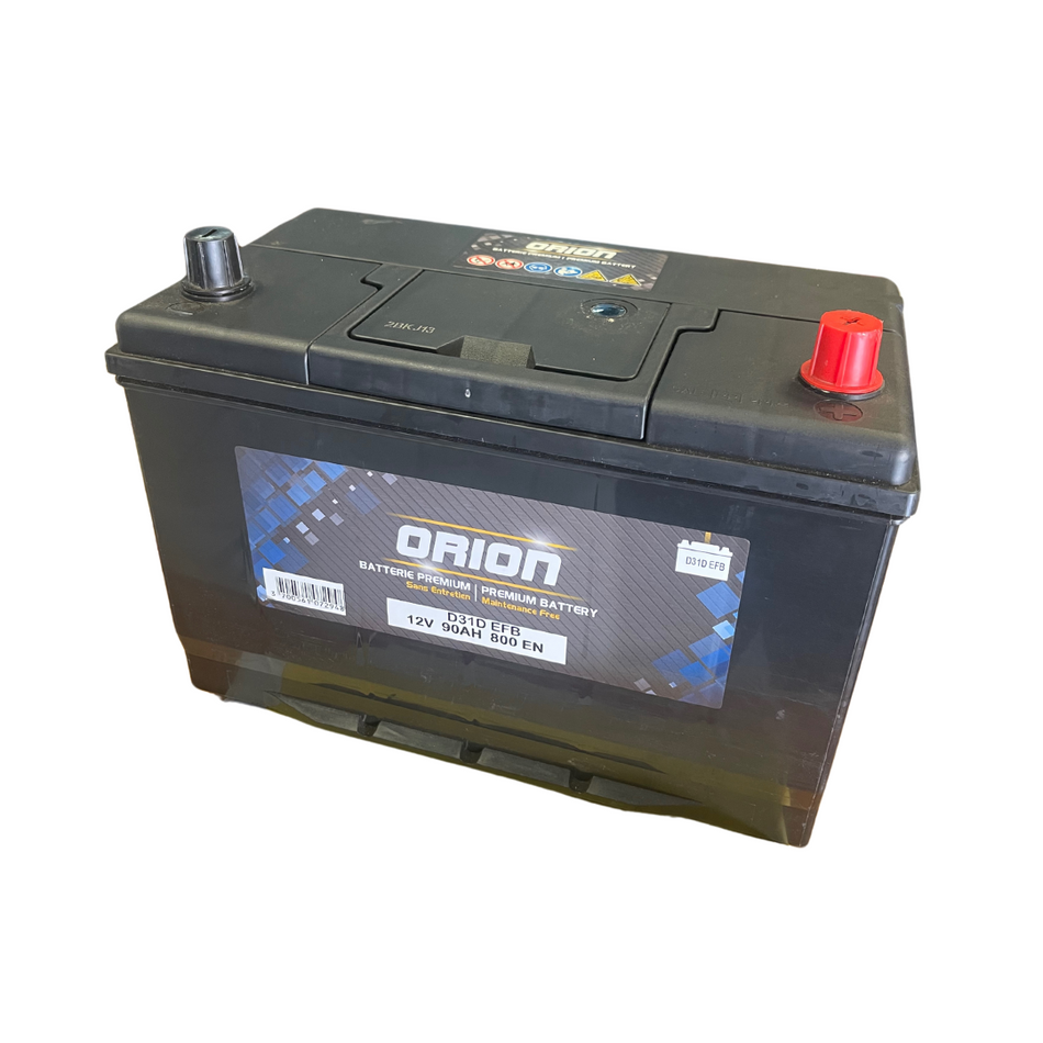 BATTERIE ORION 12V - 90AH - 800A EFB START & STOP (+) DROITE