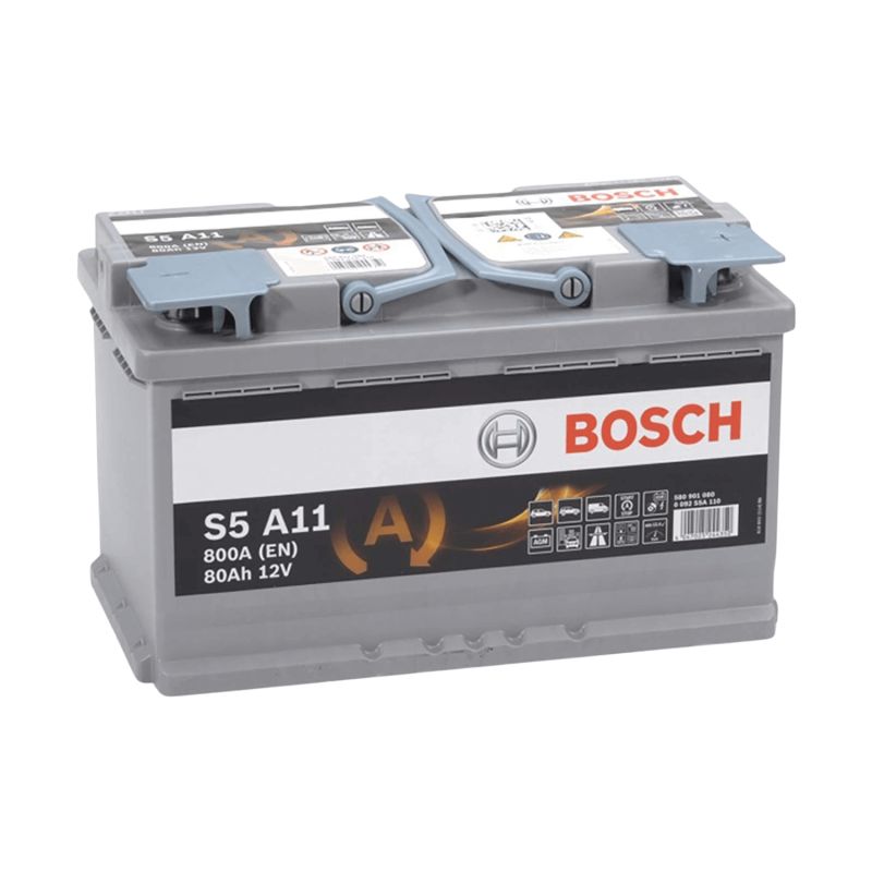 BATTERIE BOSCH START STOP AGM S5A11 12V 80AH 800A(EN) L4