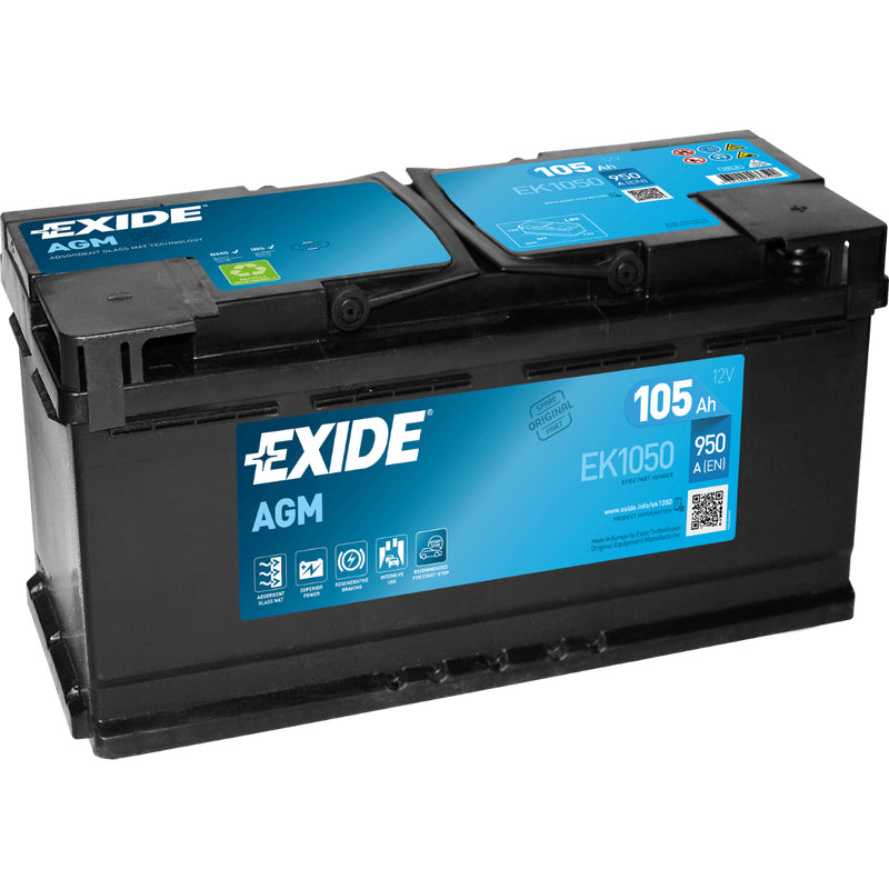 BATTERIE EXIDE 12V - 105AH - 950A START & STOP